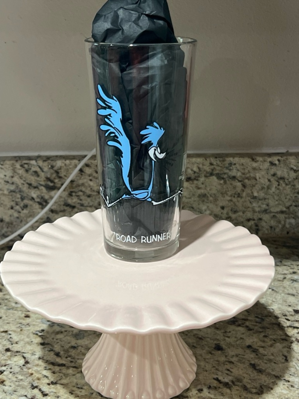 Warner Bros. Black and White Glass Collector Tumbler